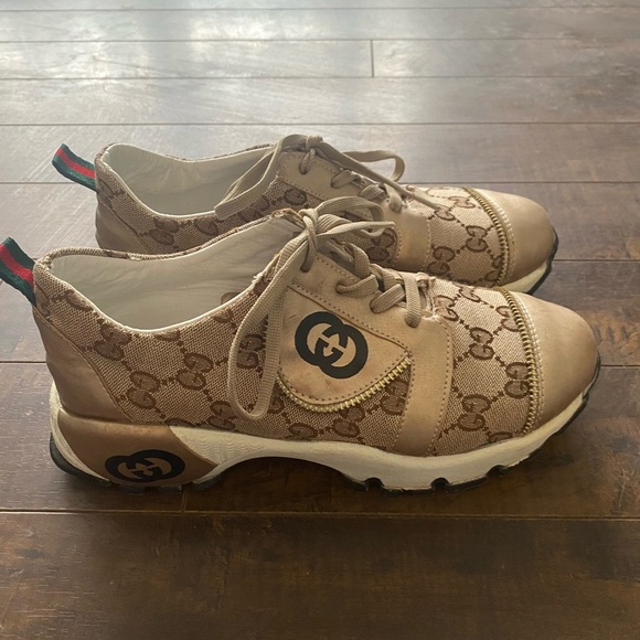 Women's Tan Sneakers - Picture 4 of 9